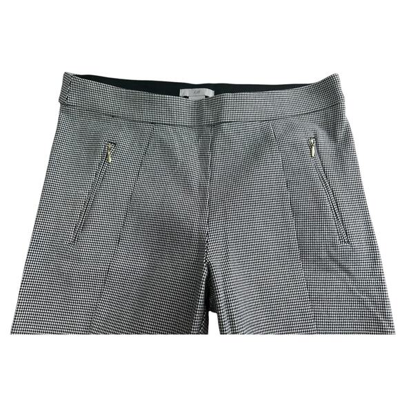 Women's H&M Houndstooth Pants Sz 8 Black White Stretch Skinny Career Wear Office - Picture 4 of 7